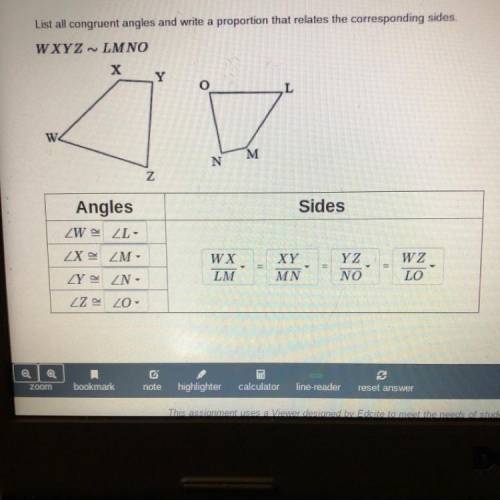 I just need somebody to check if my answer is right please

List all congruent angles and write a
