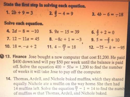 WILL MARK BRAINLIEST. Please help with numbers 1-14. This is graded so please get them right so I c