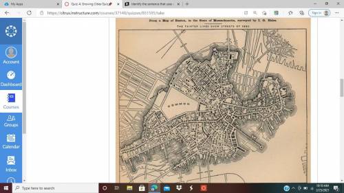 © University of Texas Libraries, The University of Texas at Austin

Use the map of Boston to answe