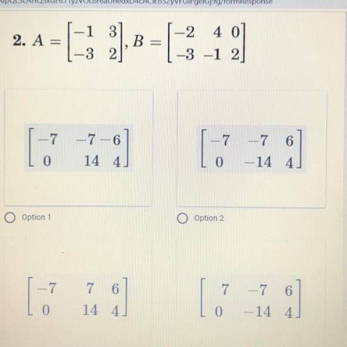 Multiplying matrices 
Find AB and BA, if possible