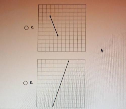 PLEASE HELP!! A line is rotated. Which of these could be the result? ​