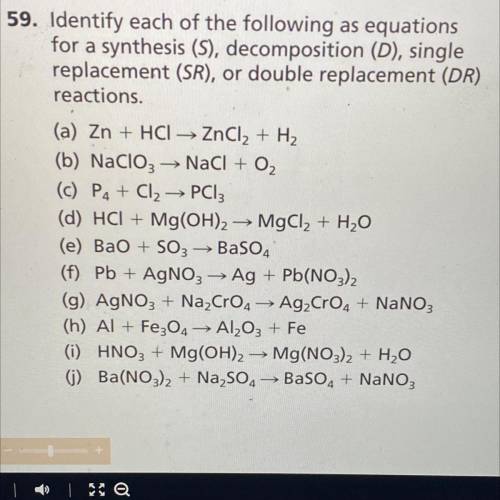 All of questions 59 please