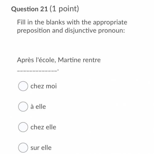 Please help with this French
