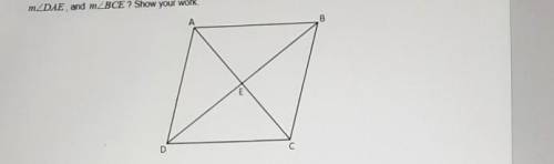 (Score for Question 2: of 3 points) 2.. Quadrilateral ABCD is a rhombus. Given that mZEDA= 35º, wha