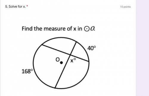 Find the measure of X in O.

The answer choices are 104, 64 ,76, 116
Pls explain and I will mark b