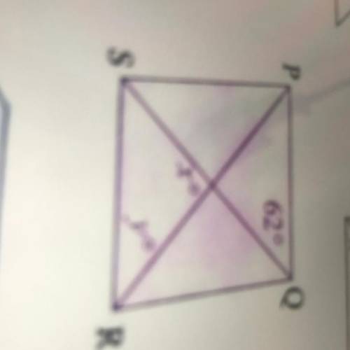 Pqrs is a rhombus find the value of x and y