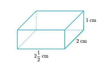 How many cubes with side lengths of 1/2 cm does it take to fill the prism? 
_______cubes