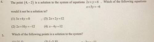 What is the answer to number 4. I need help ASAP