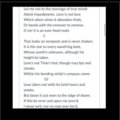 Multicultural Literature

What characteristics reveal this poem to be a sonnet (besides the obviou