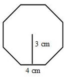 PLS I WILL MARK BRAINLIEST Find the area of the regular octagon.

48 cm²
96 cm²
32 cm²
36 cm²