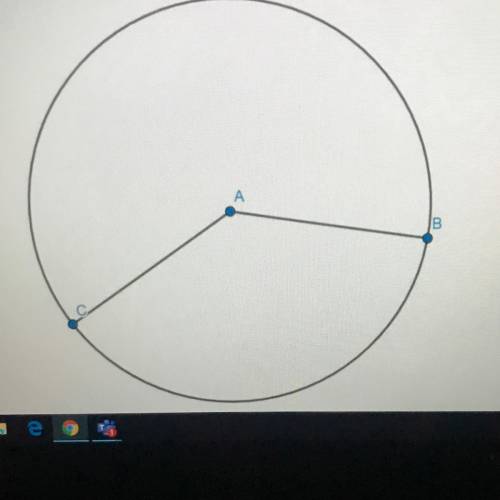 Find the length of arc BC. AB is 8 feet and the mZCAB = 155°. Round your answer to the nearest hund