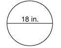 If the diameter of the following circle is tripled, which of the following expressions could be use
