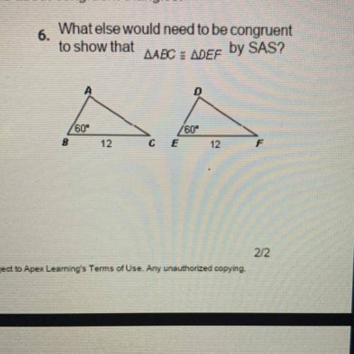 Why else would need to be congruent to show that...?