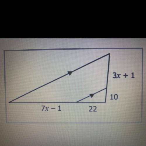 In the similar triangles below, solve for the value of X.￼