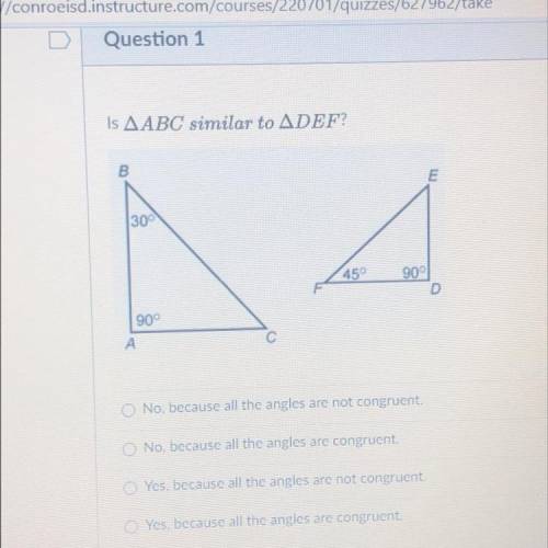 Help pls!! Is triangle ABC similar to triangle DEF