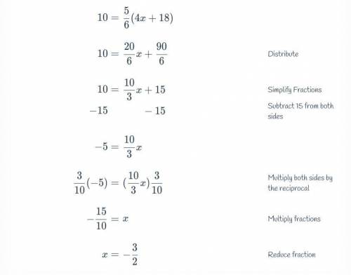 Please help me answer this question of Fractional Linear Equations. I provided the example of how t