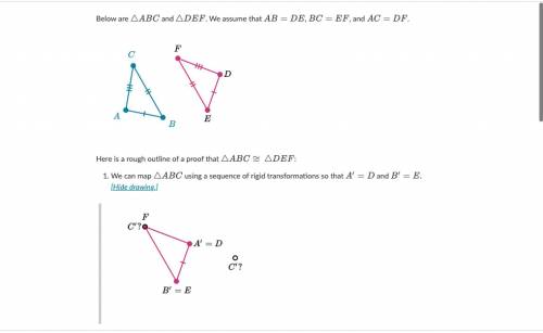 Below are \triangle ABC△ and \triangle DEF△DEFtriangle, D, E, F. We assume that AB=DEAB=DEA, B, equ