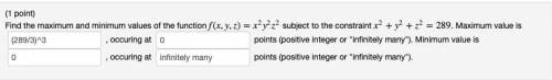 Help me solve for the maximum occurring point