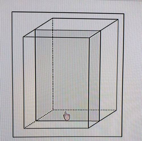 A slice is made perpendicular to the base of a right rectangular prism, as shown in the figure.

W