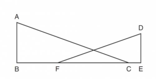 Given: BFCE, AB perpendicular to BE, DE perpendicular to BE,

angle BFD equal to angle ECA
Prove t