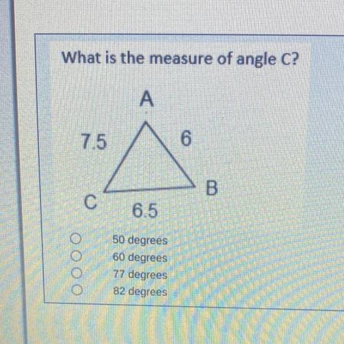 What is the measure of angle C please help I’ll give you BRAINLIEST