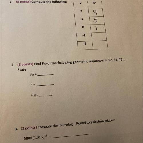 I need help with all three questions please. I am just Stuck.