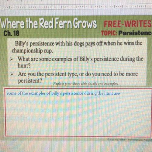 Help it's due in 30 minutes!! Answer if u have ever read the book Where the red fern grows.