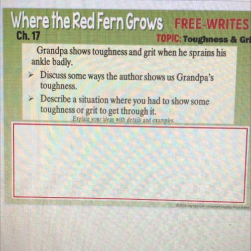 Help it's due in 30 minutes!!Answer if u have ever read the book Where the red fern grows.