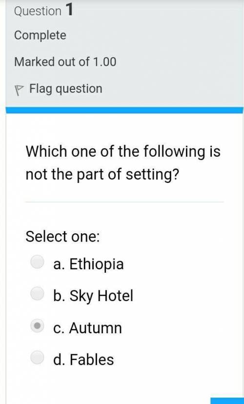 Which one isn't a setting​