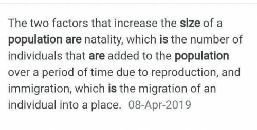 Why does the size of population differ from place to place​