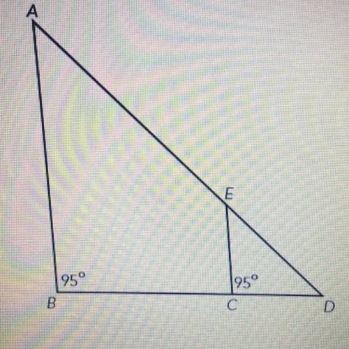 Use the AA Similarity Theorem and a protractor, if necessary, to demonstrate how the triangles in t