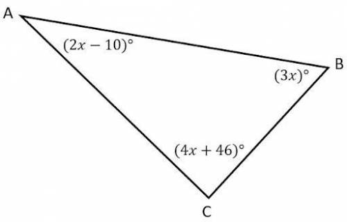 Hi i need help on this for math. What is the value of x, in degrees?