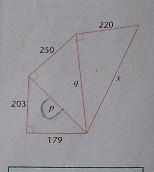 find the values of P and Q (leave your answer in such form) and then calculate x (correct to 2 deci