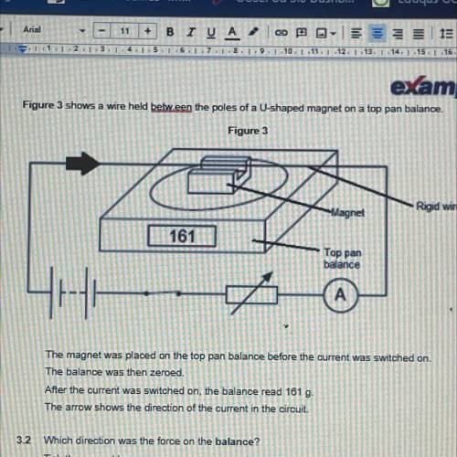 I need help with my physics, they’re just tick boxes

The magnet was placed on the top pan balance