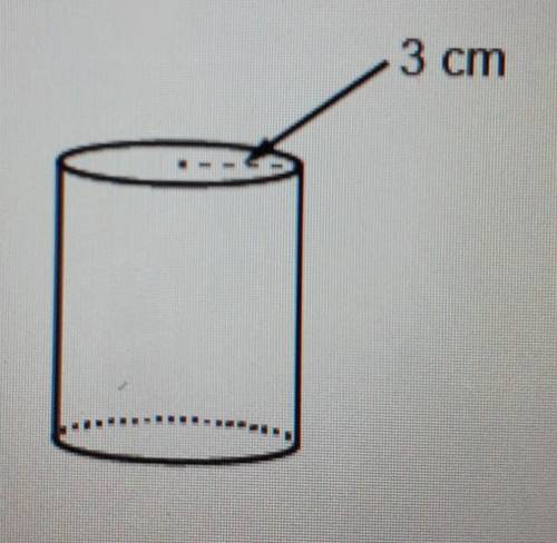 The volume of a cylinder is 63 pi cm^3 . If the radius is 3cm, what is the height of the cylinder?