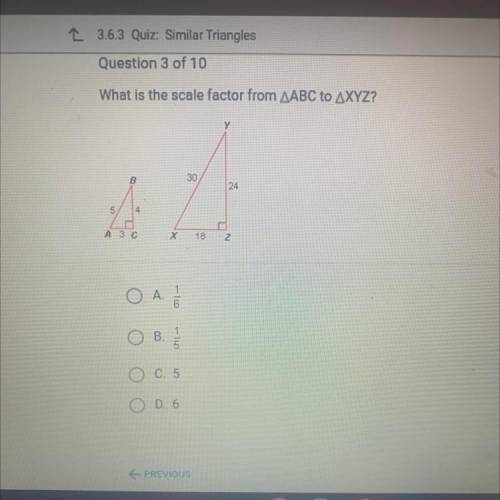 What is the scale factor from ABC to XYZ?!?