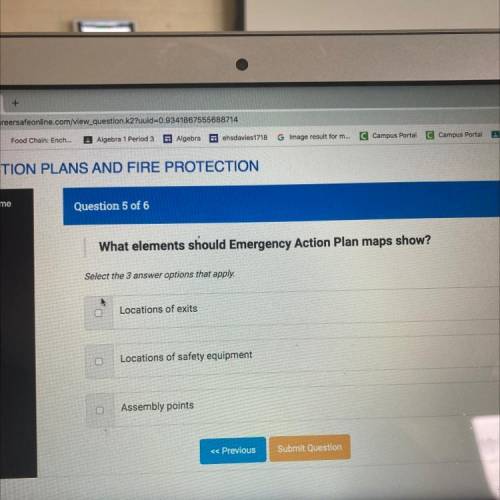 What elements should Emergency Action Plan maps show?