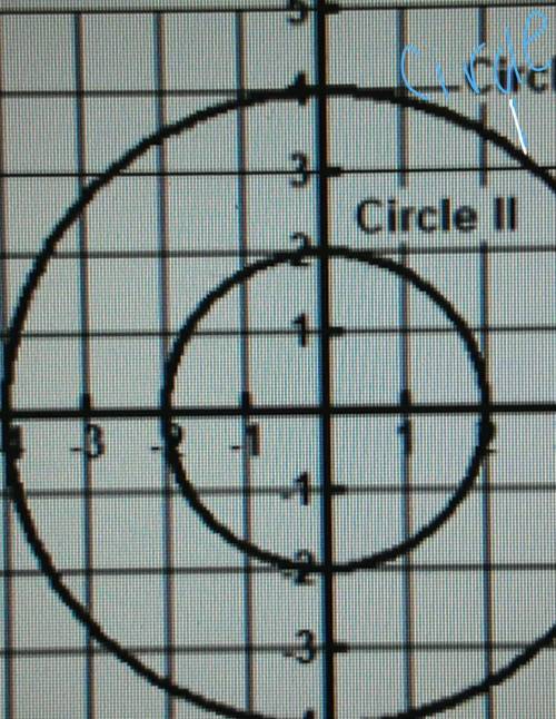 Can someone please answer this question?

Circle I is dilated with the origin as the center of dil