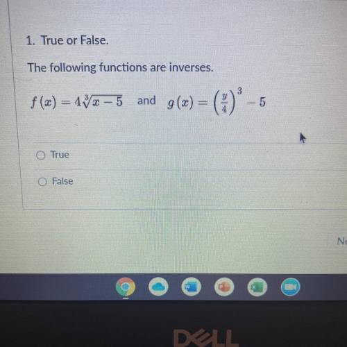 T/F Inverse Equation. Brainliest for correct answer! Please only answer if you understand!