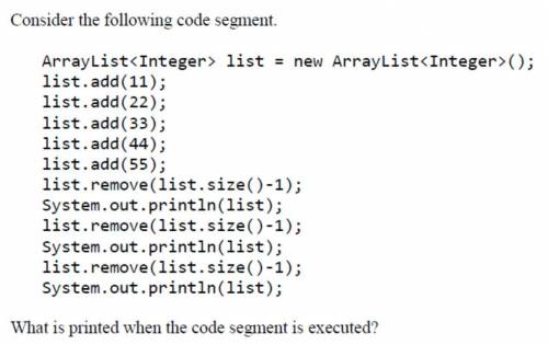 Consider the following code segment - 6