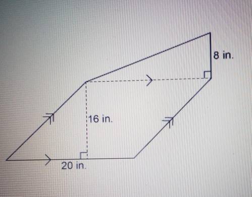 What is the area of this figure? Enter your answer in the box ​