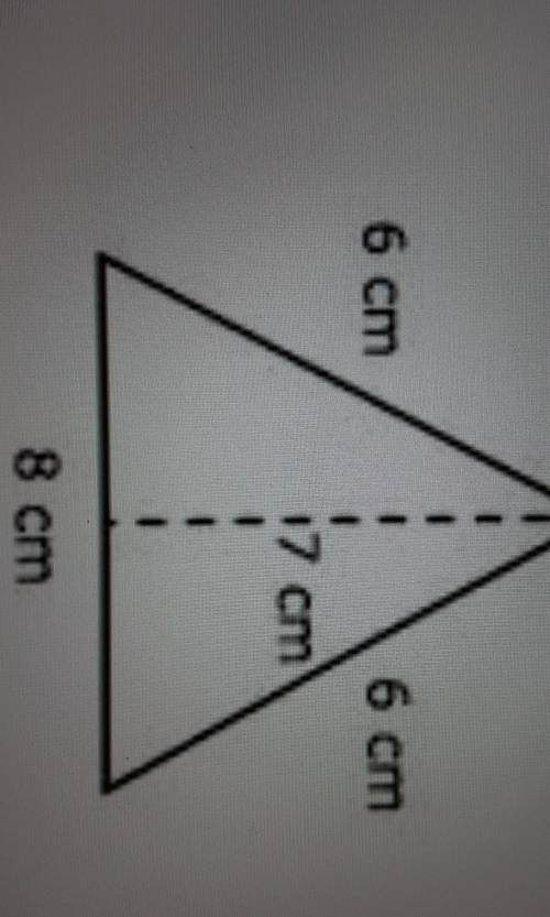 Find the area of this triangle

A. 48cmB. 28cm C. 14cmD. 36cmI gave you Brainlist ​