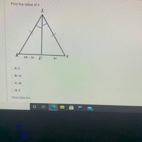 Find the value of r. I have no clue.