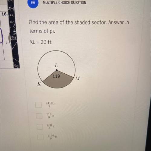 Help? Answer in terms of pi.
