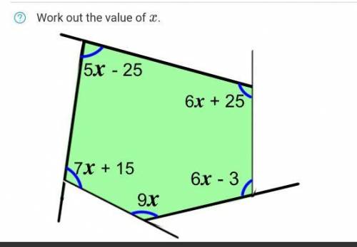 Work out the angle of x please answer ASAP!!