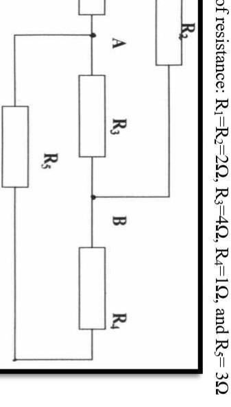 Pls help4. The equivalent resistance Req of the five resistors in the circuit is Req=12ohm​