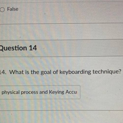 What is the goal of keyboardding technique