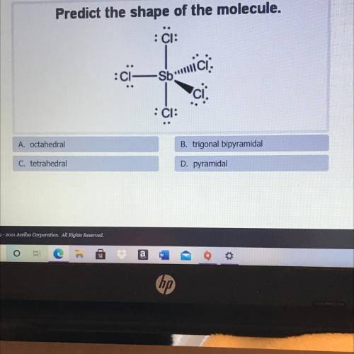 Predict the shape of the molecule....