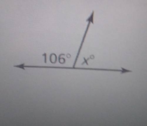 I need help what the value of x and adjacent or vertical?​