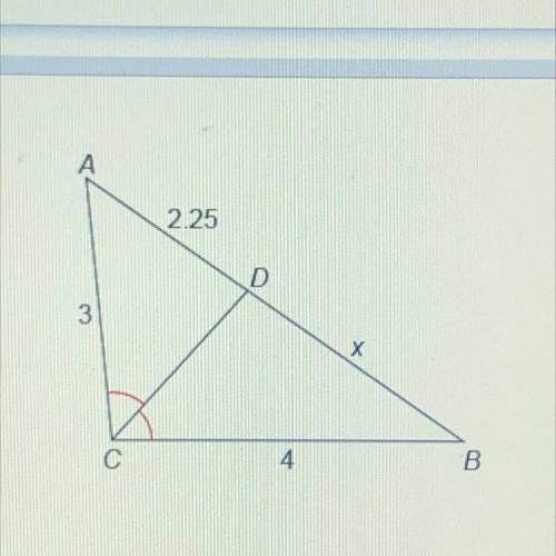 Please help!! 
What is the value of x?
Enter your answer in the box.